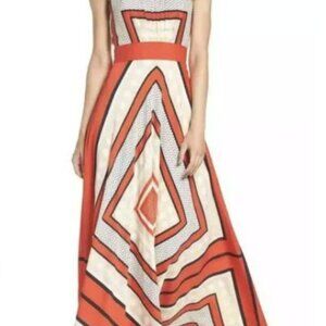 ELIZA J SCARF PRINT DRESS PERFECT FOR WEDDING GUEST SIZE 8 NWT